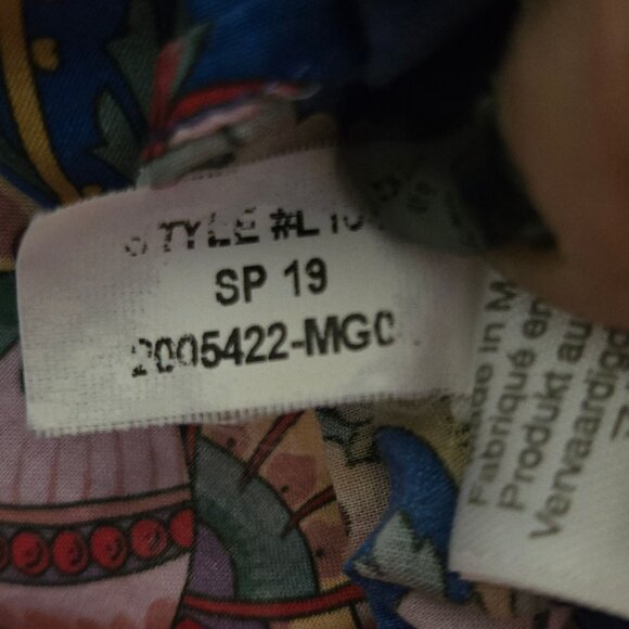 J.Crew Liberty Fabric Floral Belle Ruffle Neck Sleeveless Blouse Size 4 - Picture 9 of 9